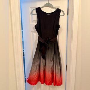 Kensie Ombre Midi Dress - Silk & Cotton